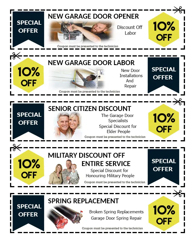 Garage Door & Opener Repairs Glen Ellyn, IL 630-523-9261 - coupons